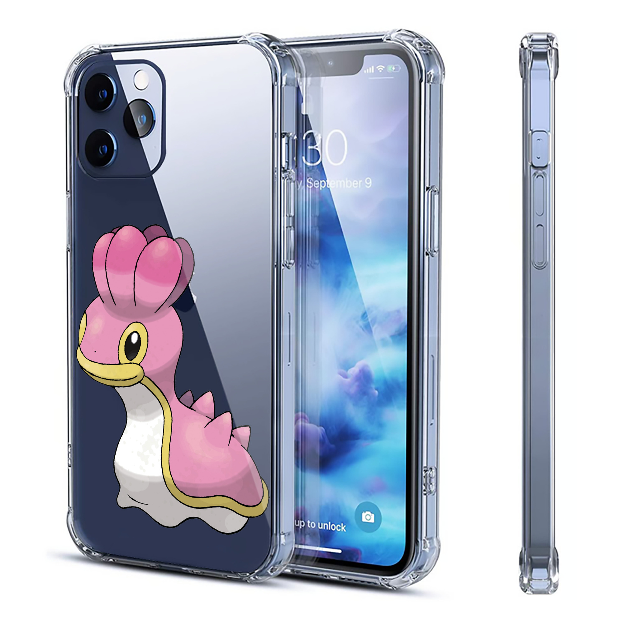（画像用） ポケットモンスター Pokémon 【iPhone 12シリーズ対応】透明スマホケース（クリアソフトケース）